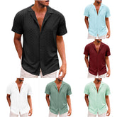 Breathable Lightweight Lapel Men's Casual Shirt